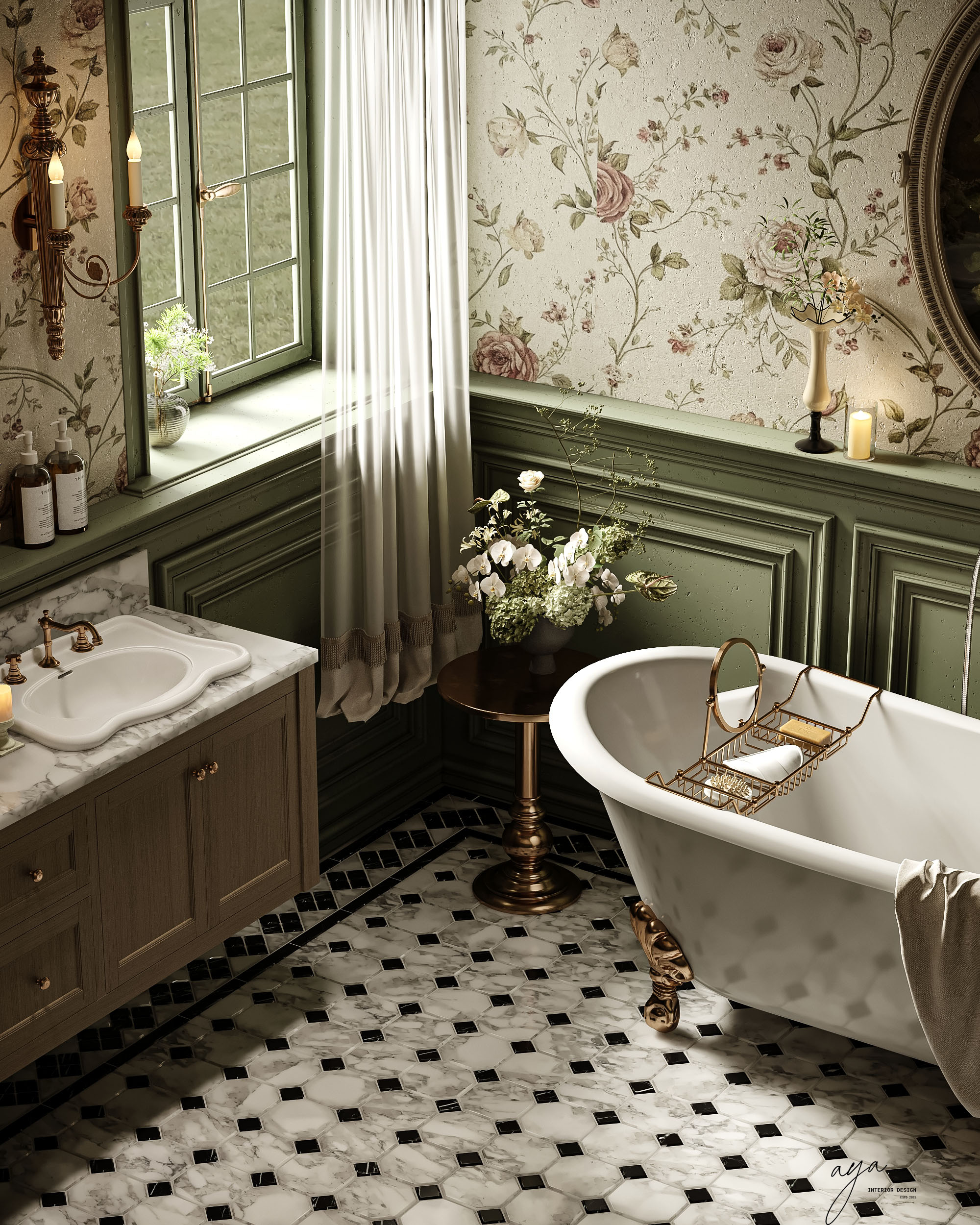 classic European vintage bathroom-6