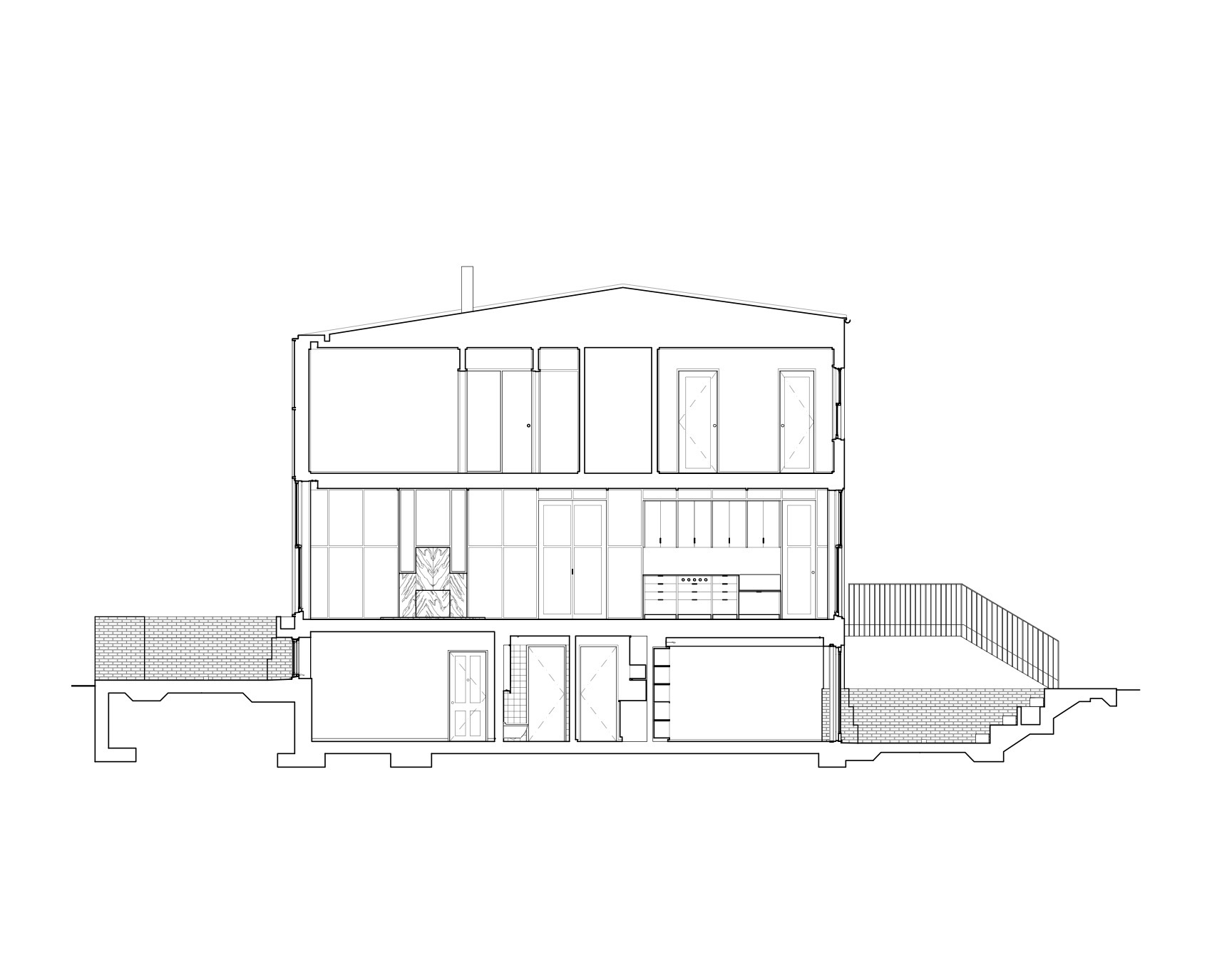 木棍屋，砖头花园丨美国纽约丨Abruzzo Bodziak Architects-61