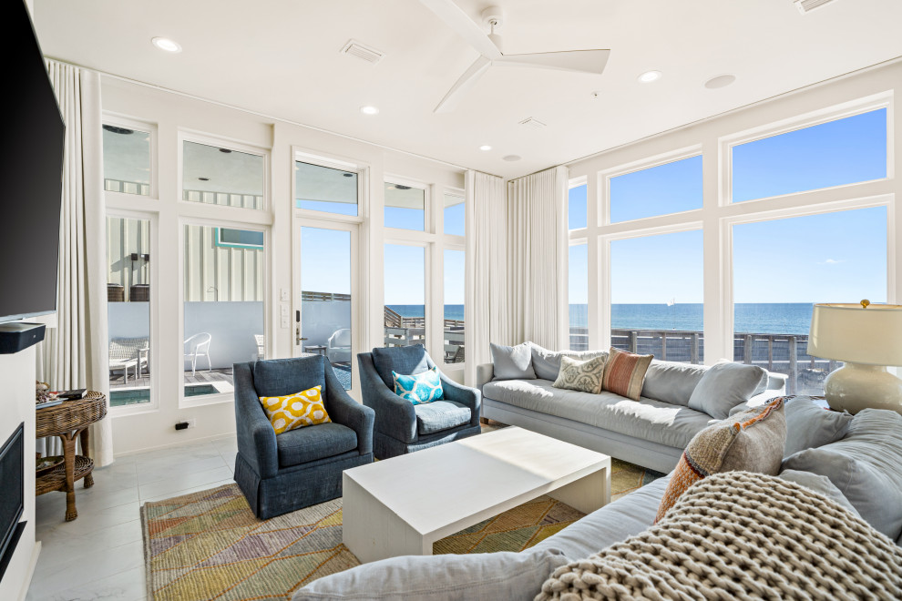 Cross Lane现代海滨住宅丨美国阿拉巴马丨Bob Chatham Custom Home Design-12