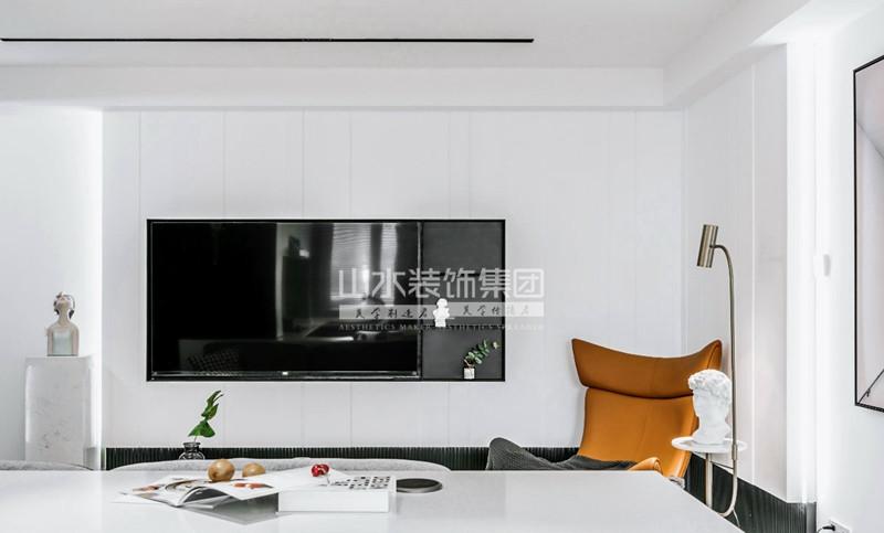 小夫妻 70㎡二手房逆袭，黑白极简演绎个性空间-6