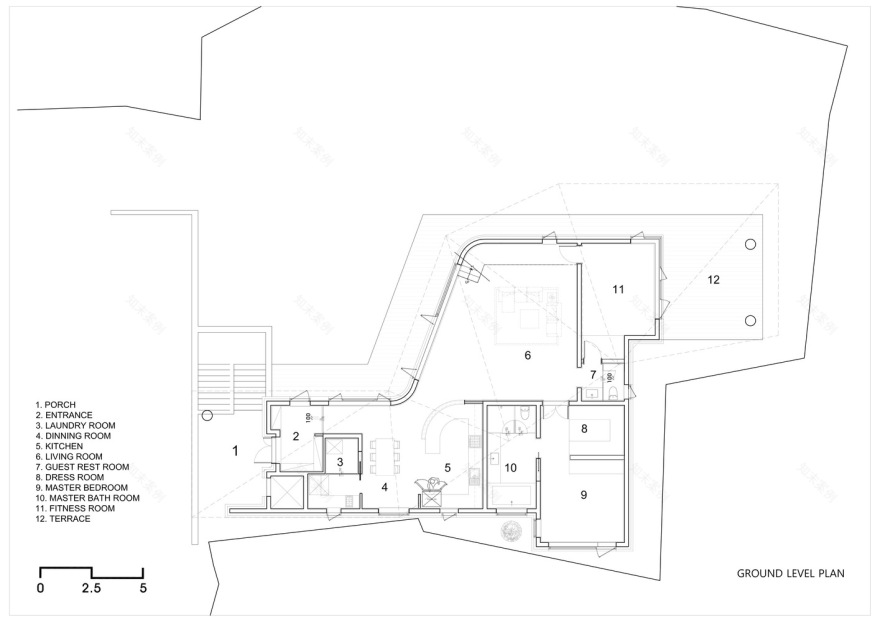 平衡对比,山景竹影的韩国家居设计-55