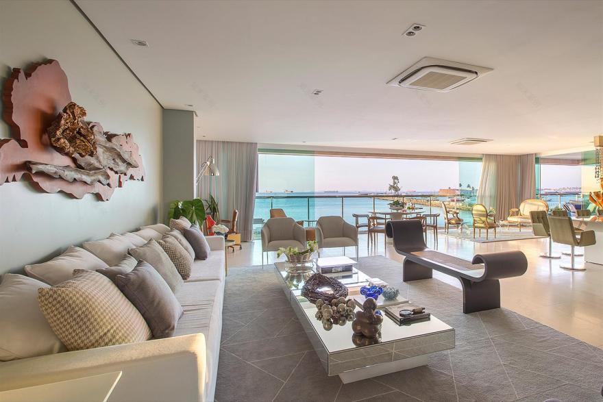 巴西 Apartamento Adelaide | 海湾美景与现代设计的完美融合-3