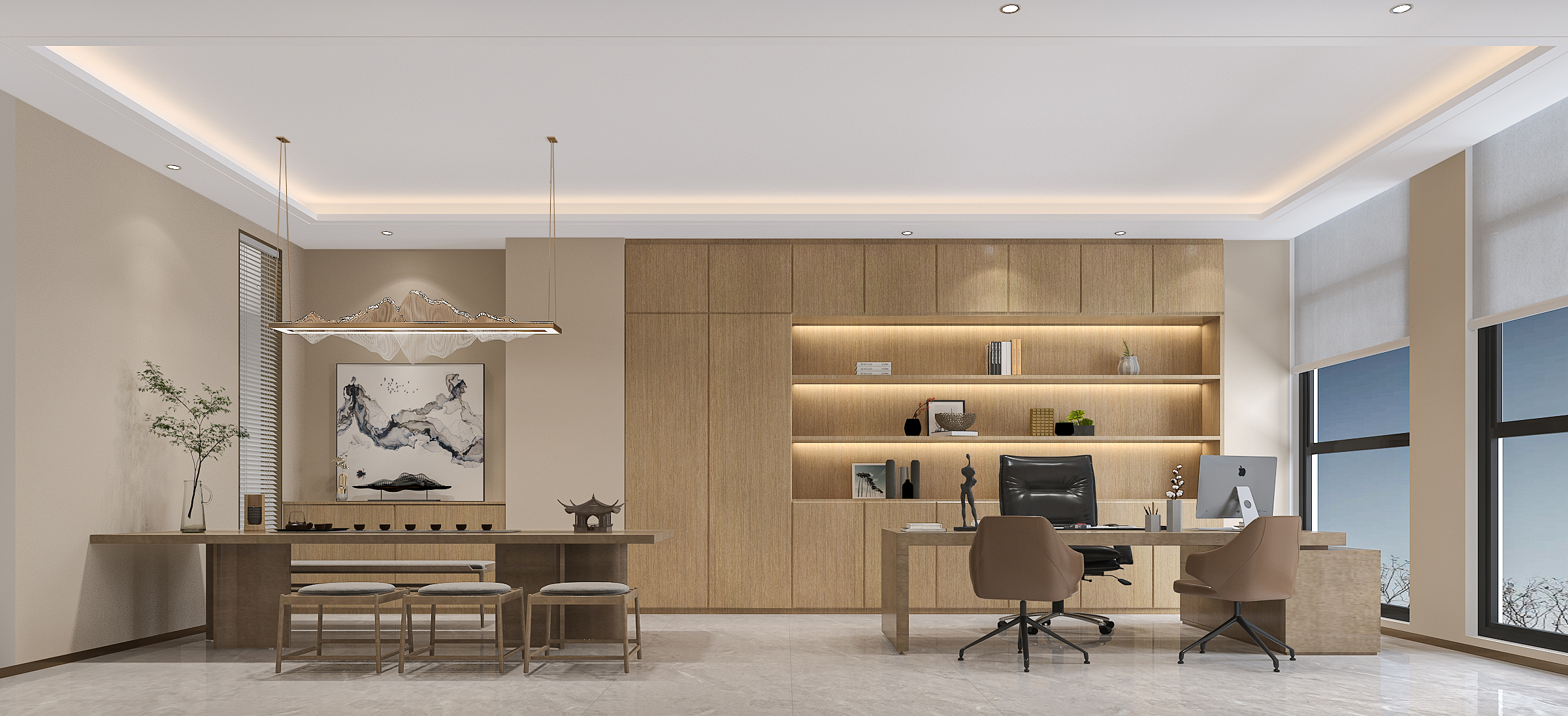 酒企办公室装修设计案例-9