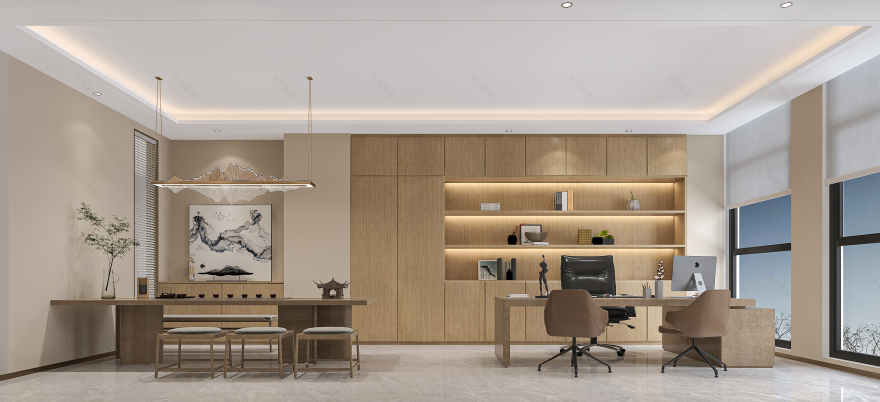 酒企办公室装修设计案例-9