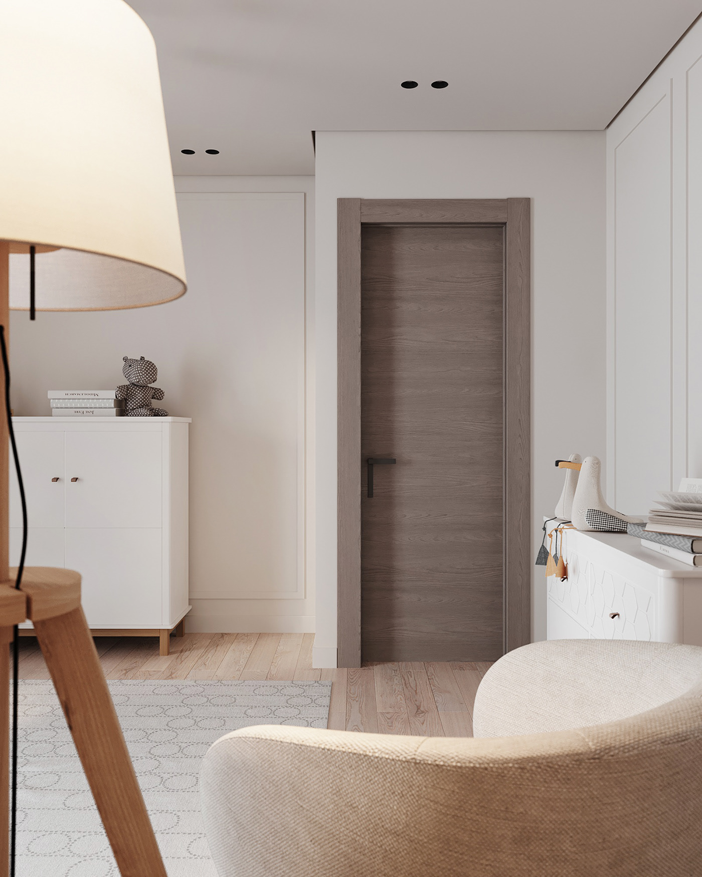 90㎡高级灰色系公寓设计-25