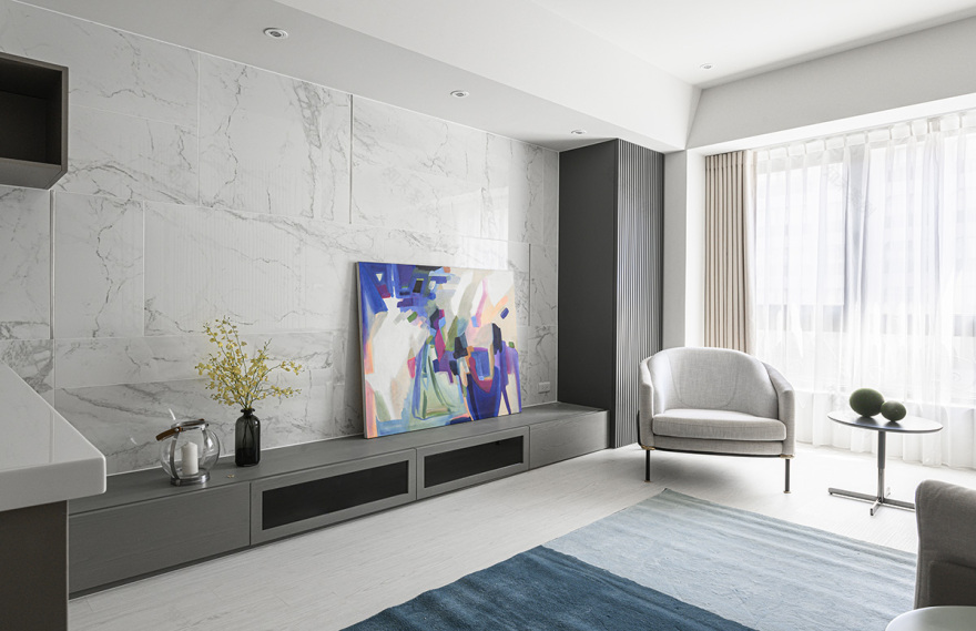 台北 58㎡简约轻奢公寓丨中国台北丨心墨设计-13