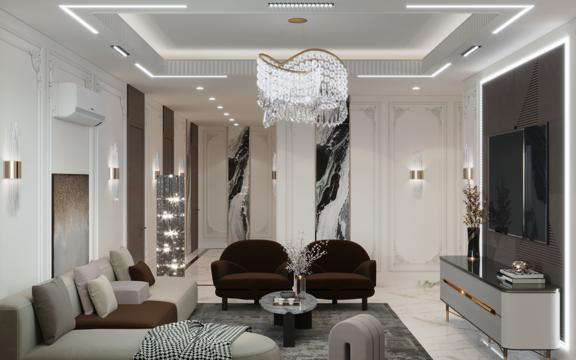 Living room & Reception-1