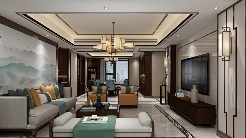 吉首溶江小区新中式全案整装设计-20