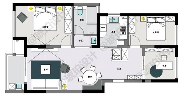 雅居乐荣华里 | 107㎡现代家居，美观实用完美融合-27