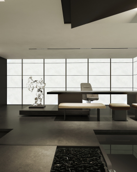 minimalist Chinese zen office 极简中国风办公室设计