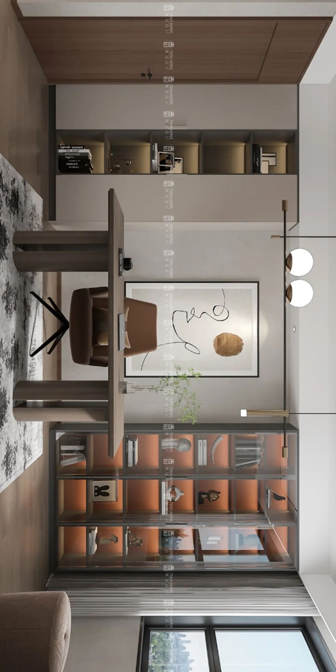 金地世家风华·215㎡现代家居设计丨青马别墅空间设计-44