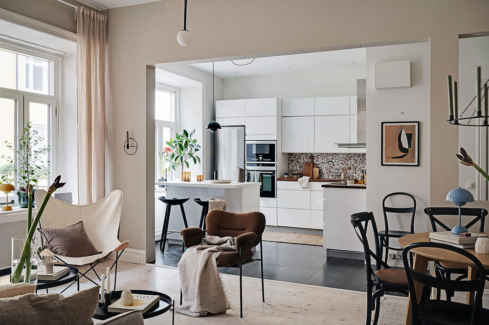 美丽的斯堪的纳维亚公寓-14