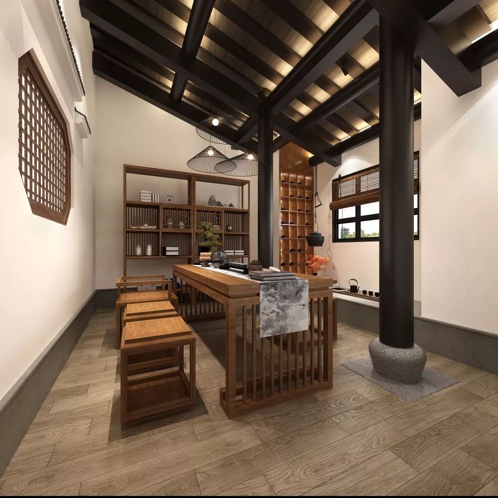 壹木装饰丨中匠茶叶 | 宁静茶香,上下杭间的雅致空间-35