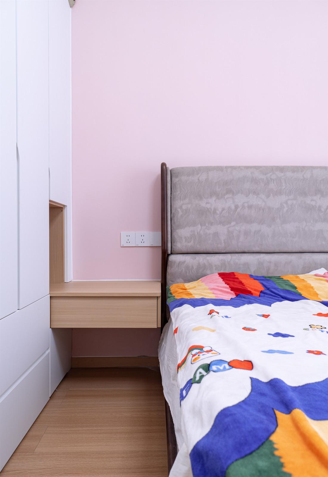 94㎡现代原木风三居室设计-37