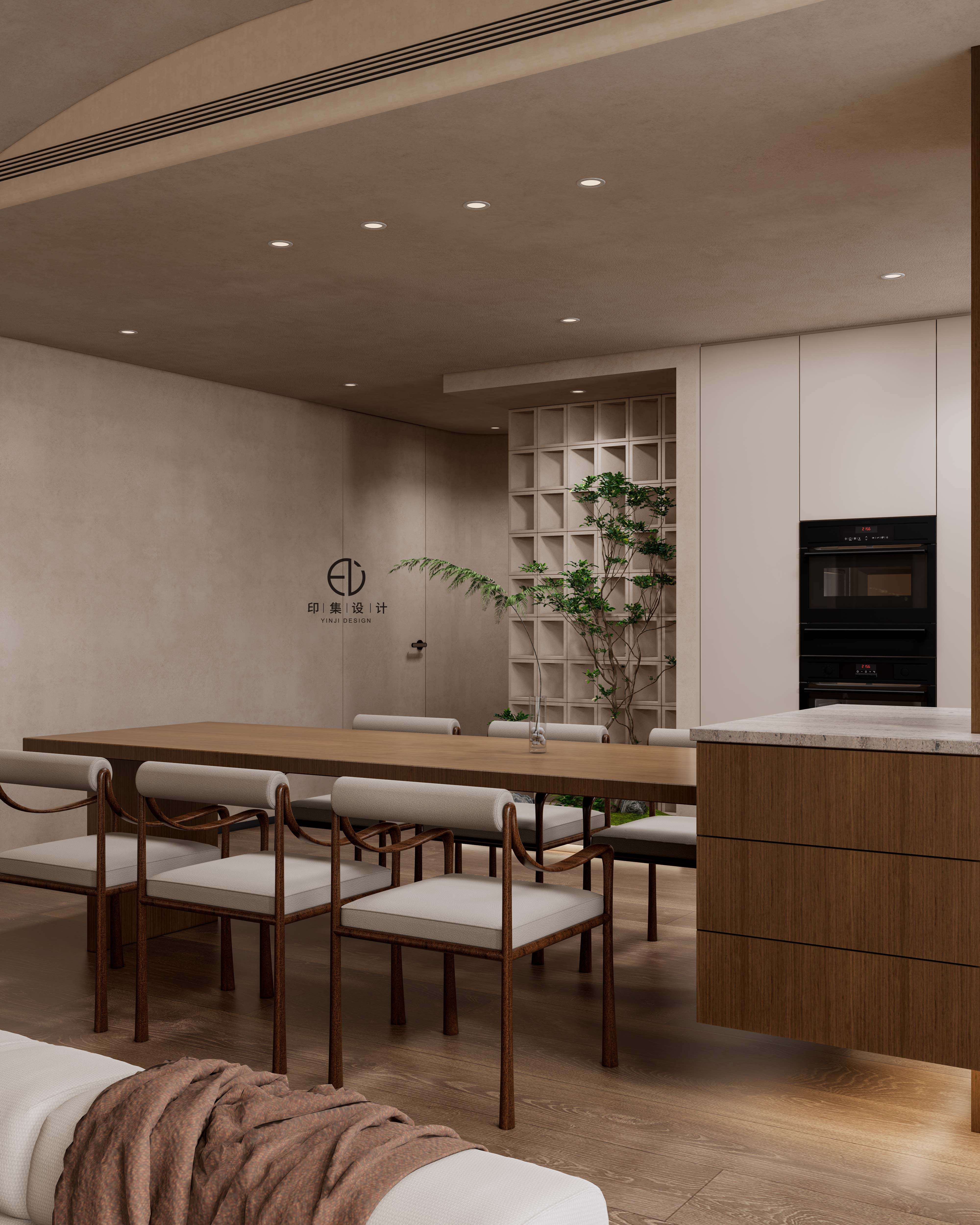 118㎡黑胡桃复古风，家的艺术氛围感-10