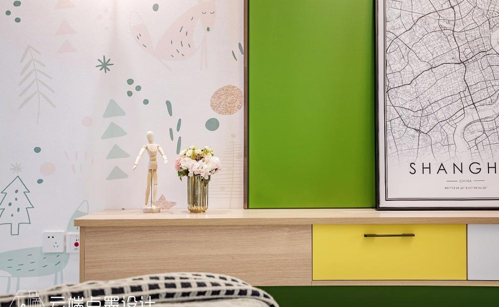 平层丨云端点墨设计丨 - 悦然奇城（实景）-14