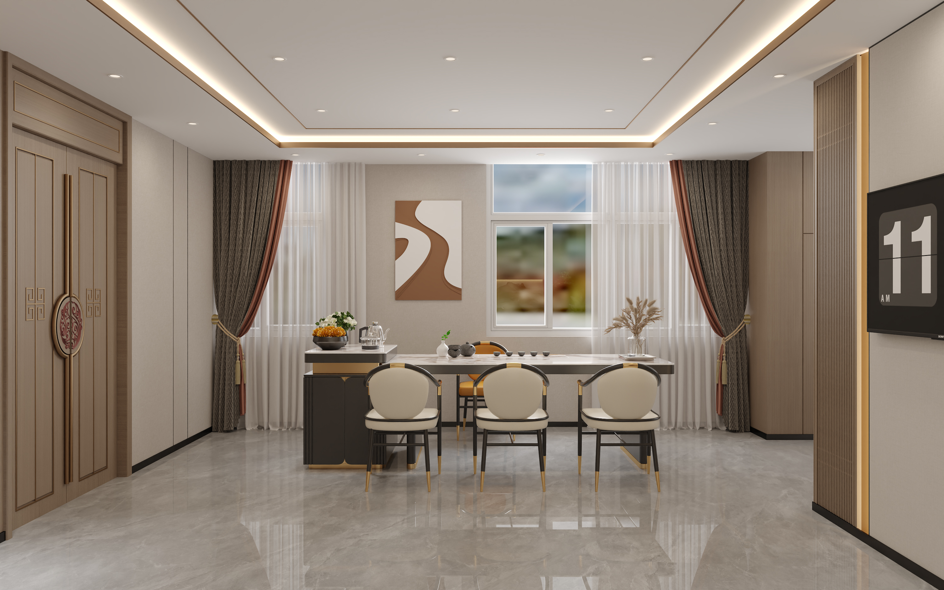 银川钏拾叁茶楼装修设计丨中国银川丨银川装修公司-53