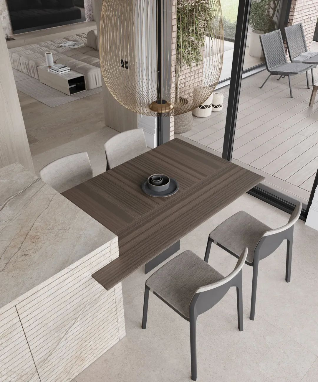 巴塞罗那现代轻法式住宅丨西班牙巴塞罗那丨Alex Tolkachev-18