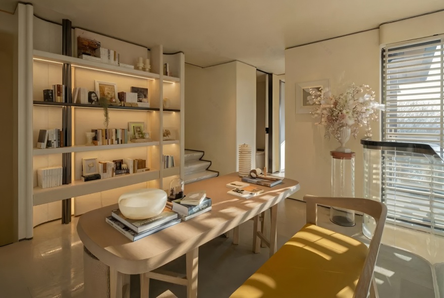 广州金地香山湖·御湖颂别墅样板间丨中国广州丨诗意空间设计-35