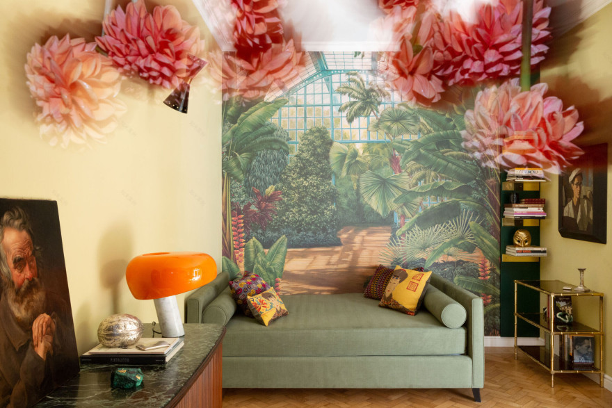 罗马 Parioli 区绿色现代公寓设计丨意大利罗马丨Punto Zero Architetti-15