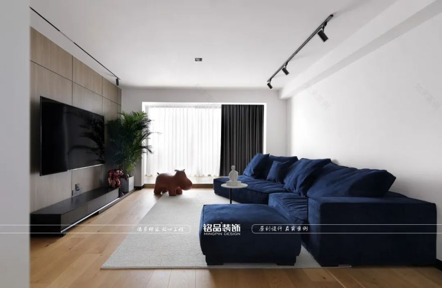 黑白简约,现代时尚 · 150㎡温馨舒适家居设计丨铭品装饰-7