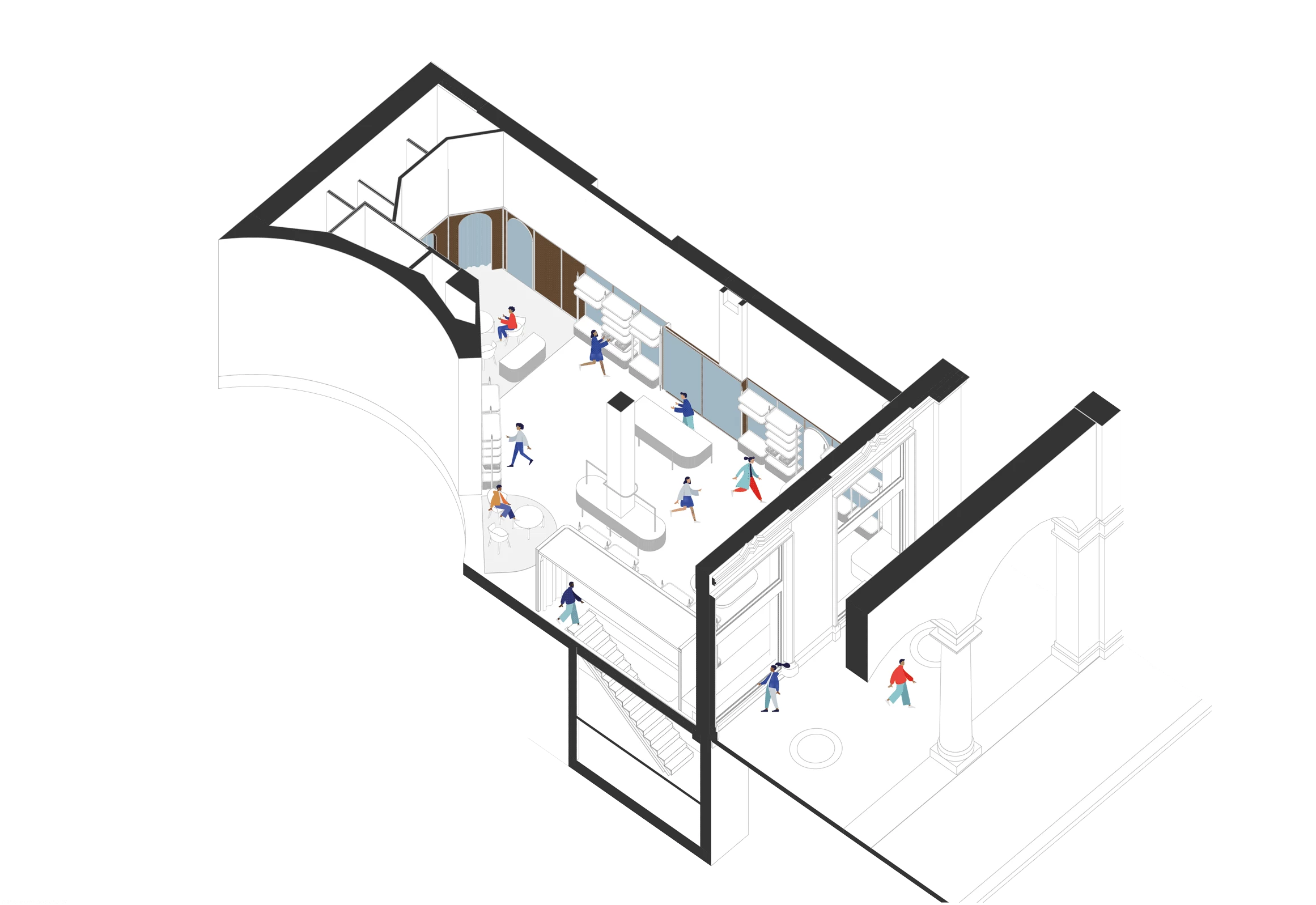 Luca Faloni Milano 商店丨意大利都灵丨PlaC Architecture Urban Design-22