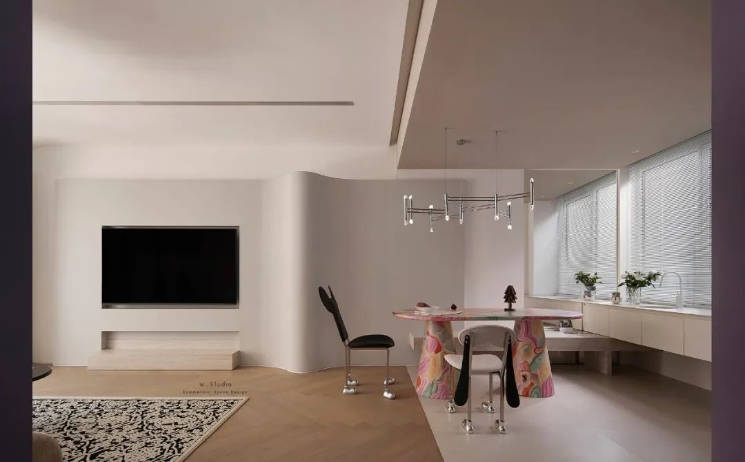 莫奈色彩的现代家居丨无一内建筑设计事务所-27