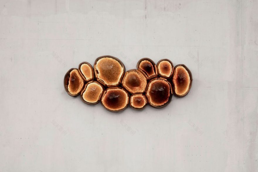 手工玻璃“金泡”灯饰,营造温暖琥珀色调空间-14