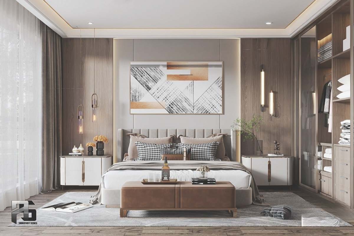 Bedrooms 3d modern styles-0