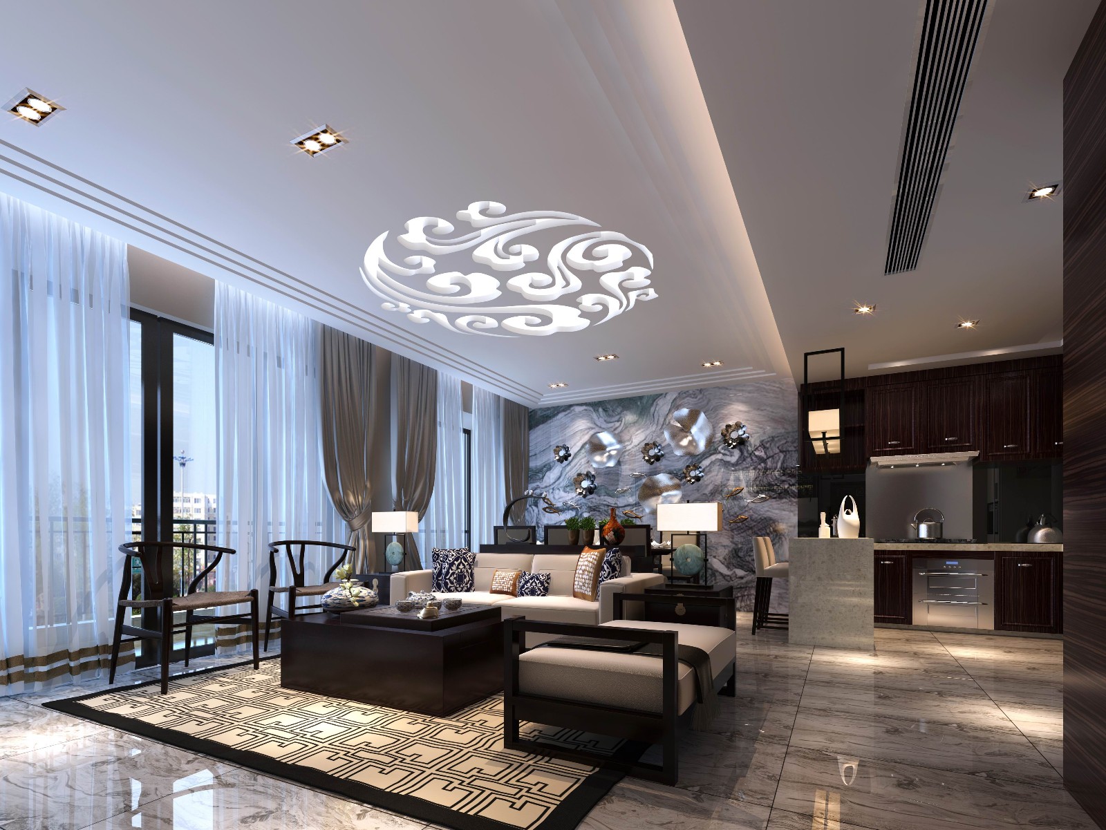 神韵中式张总 茅草屋 欣巴设计-0