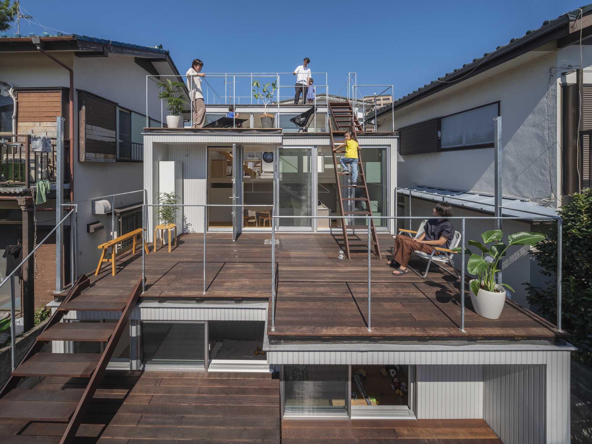 台阶式花园住宅丨日本丨Niji Architects-28