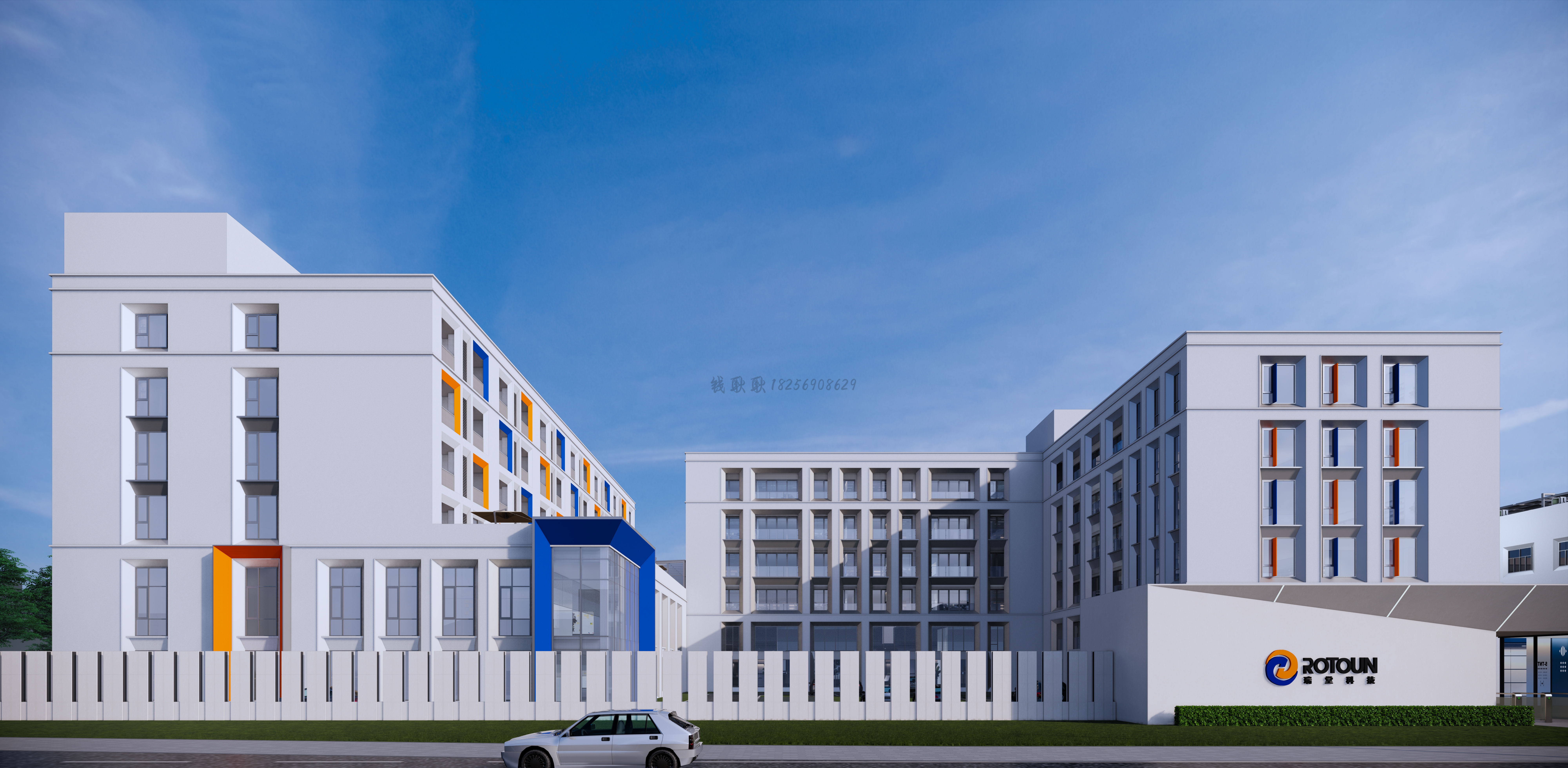 禾城装饰设计室外鸟瞰图-10