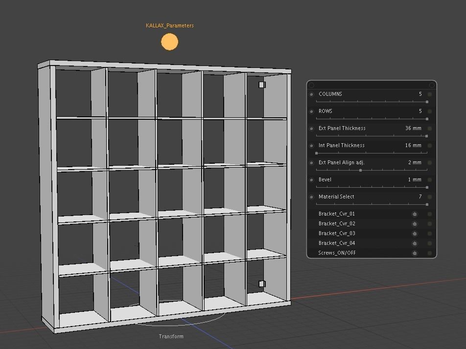 IKEA KALLAX 3D 模型-3