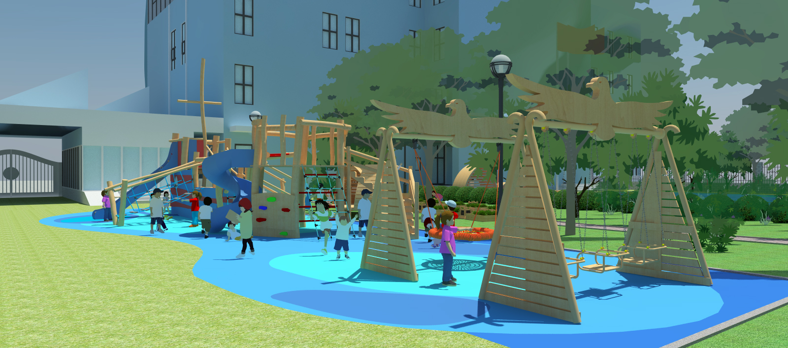 幼儿园户外操场设计-18