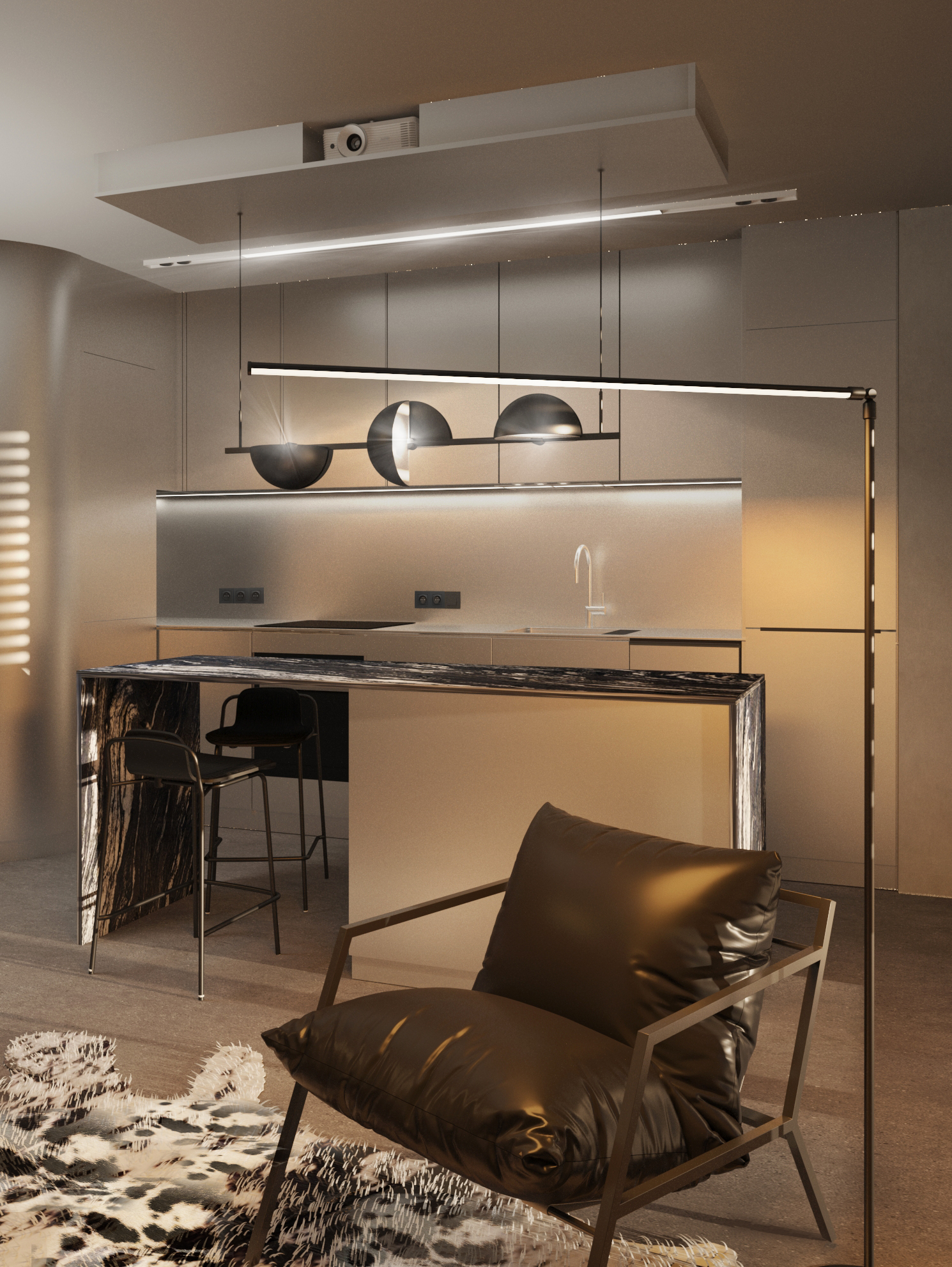 Interior design of apartment for a men-1