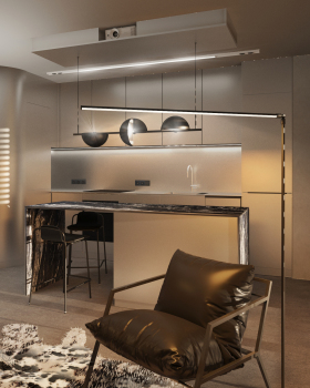 Interior design of apartment for a men