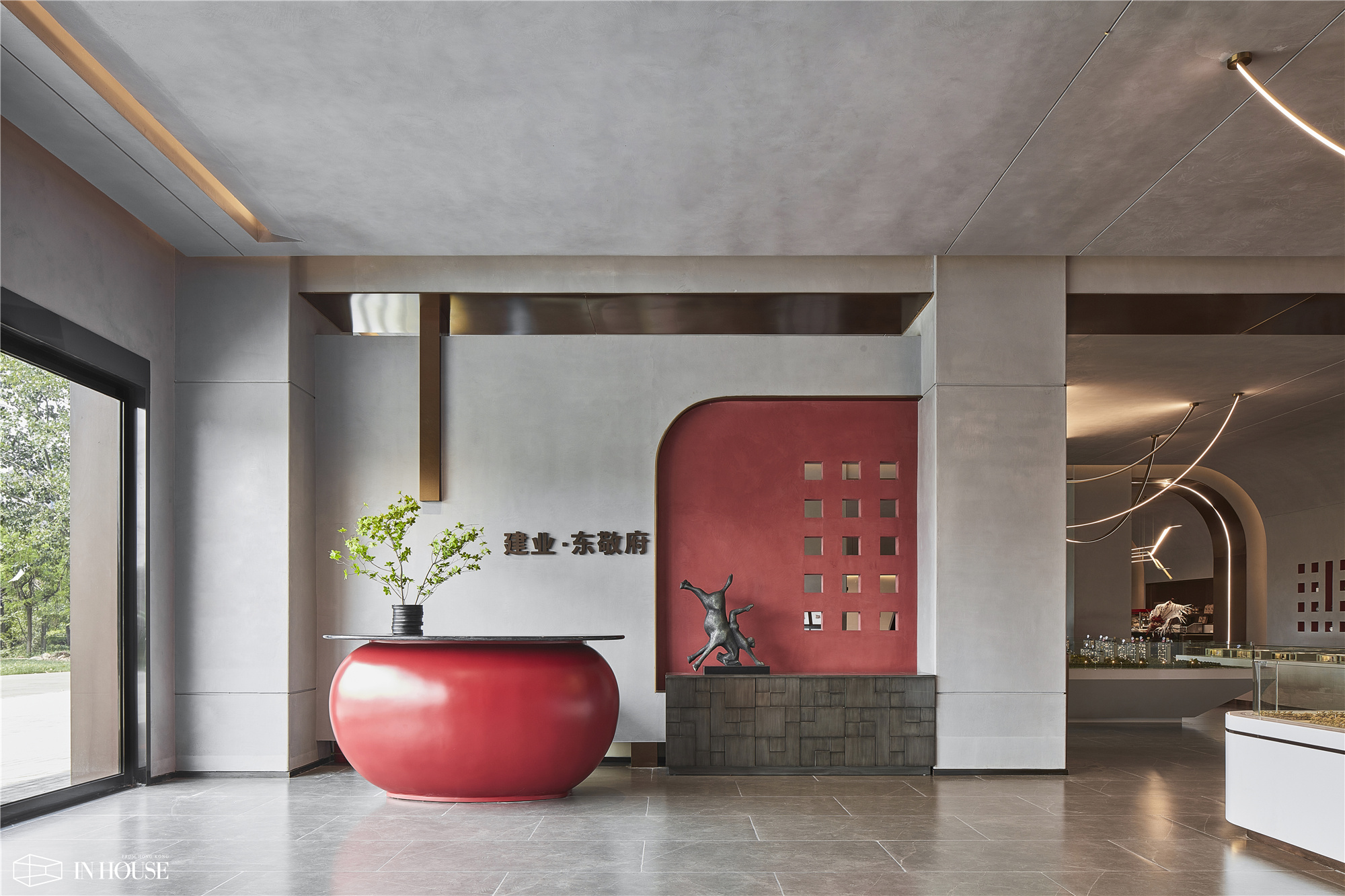 新乡建业东敬府售楼处丨中国新乡丨香港 IN HOUSE 装饰设计有限公司-0