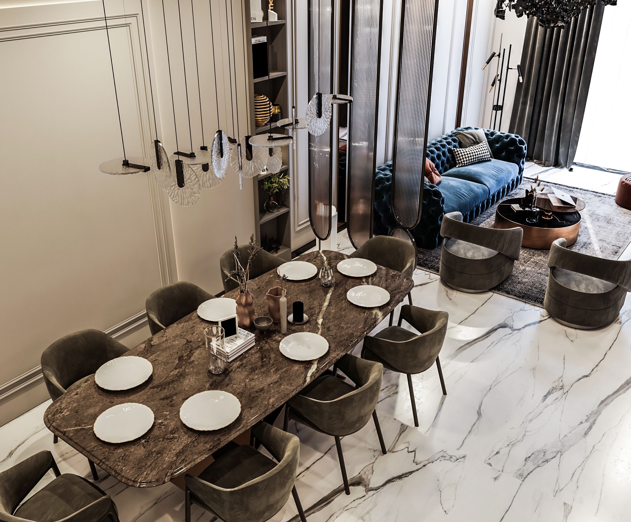 Neo classic Living & Dining-2