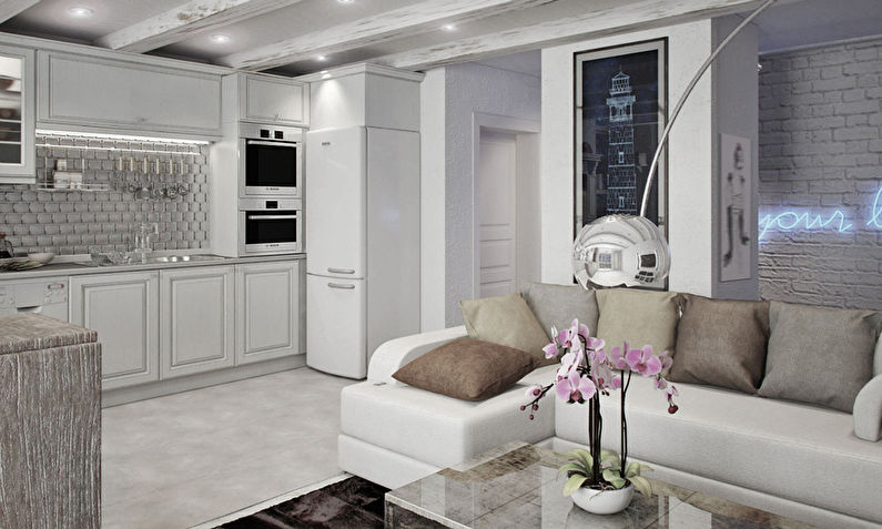 72平米公寓室内设计丨Юлия Агафонова-7