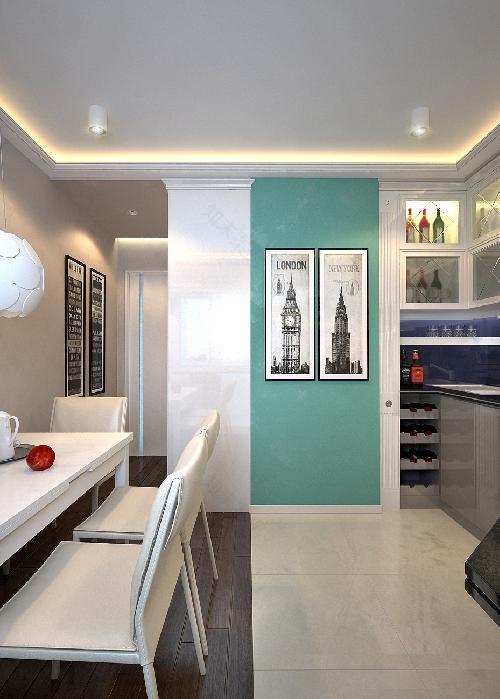 67平米公寓室内设计项目丨俄罗斯莫斯科丨莫斯科设计学院室内设计工作室-41