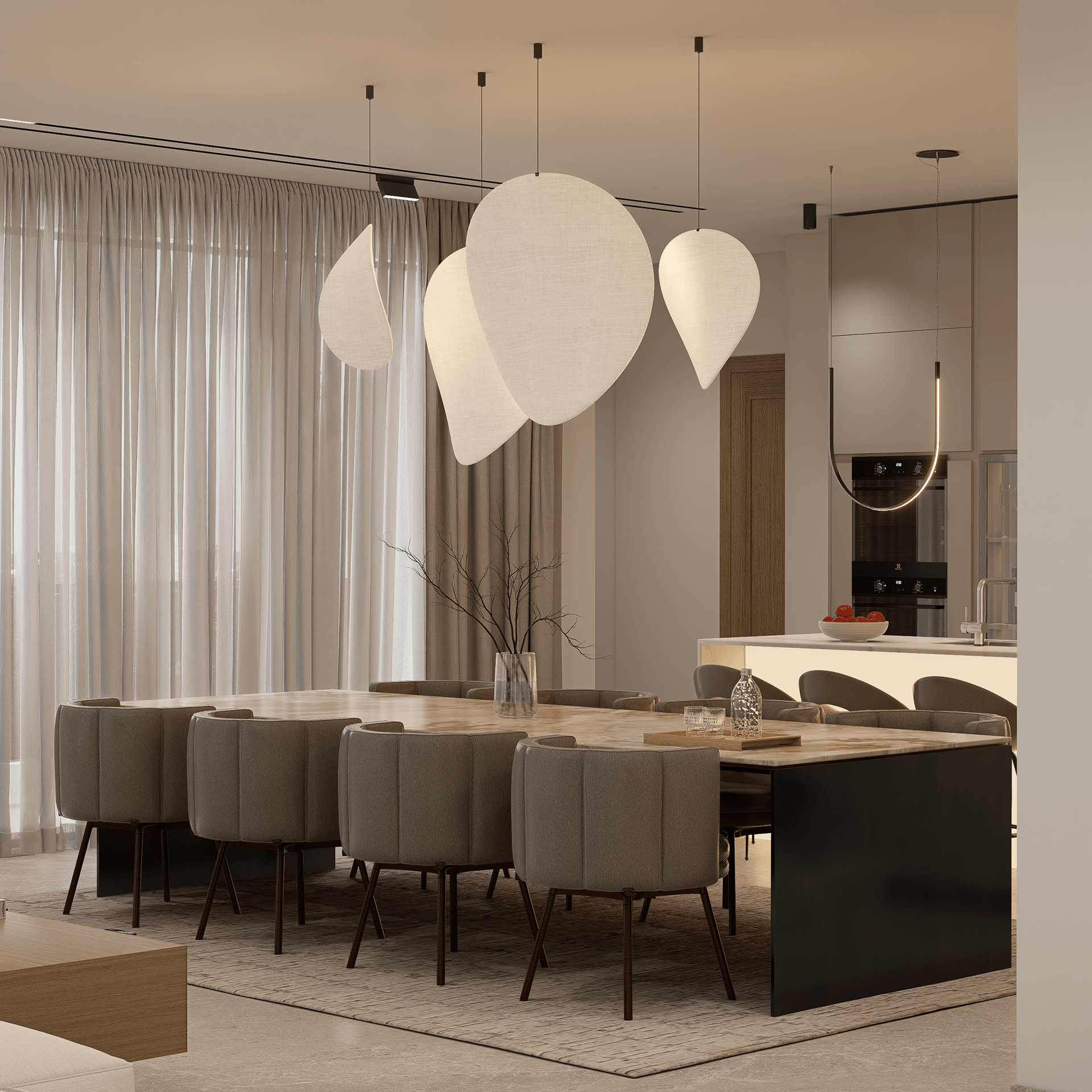 现代开放式客厅-11