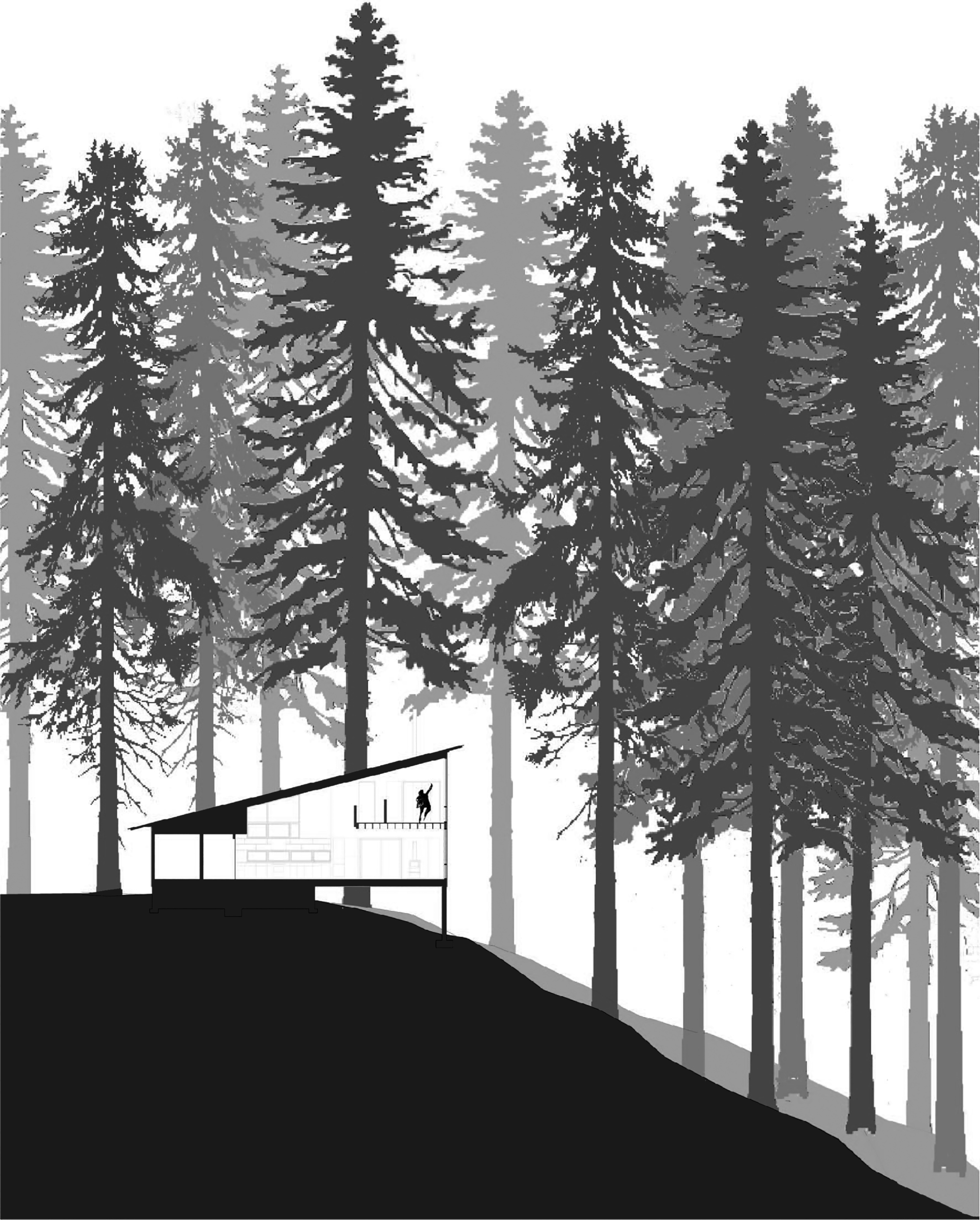 小房子大棚屋丨美国丨David Van Galen Architecture-21