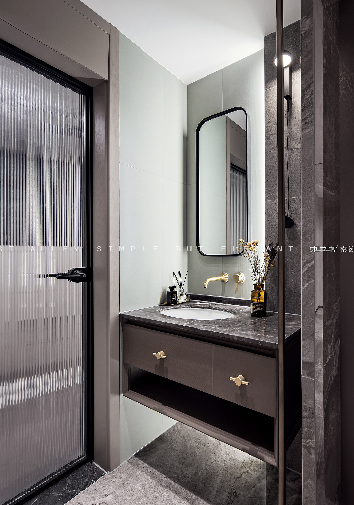 EASE 东巷轻素 |山水江南样板间：三米八深蓝-34