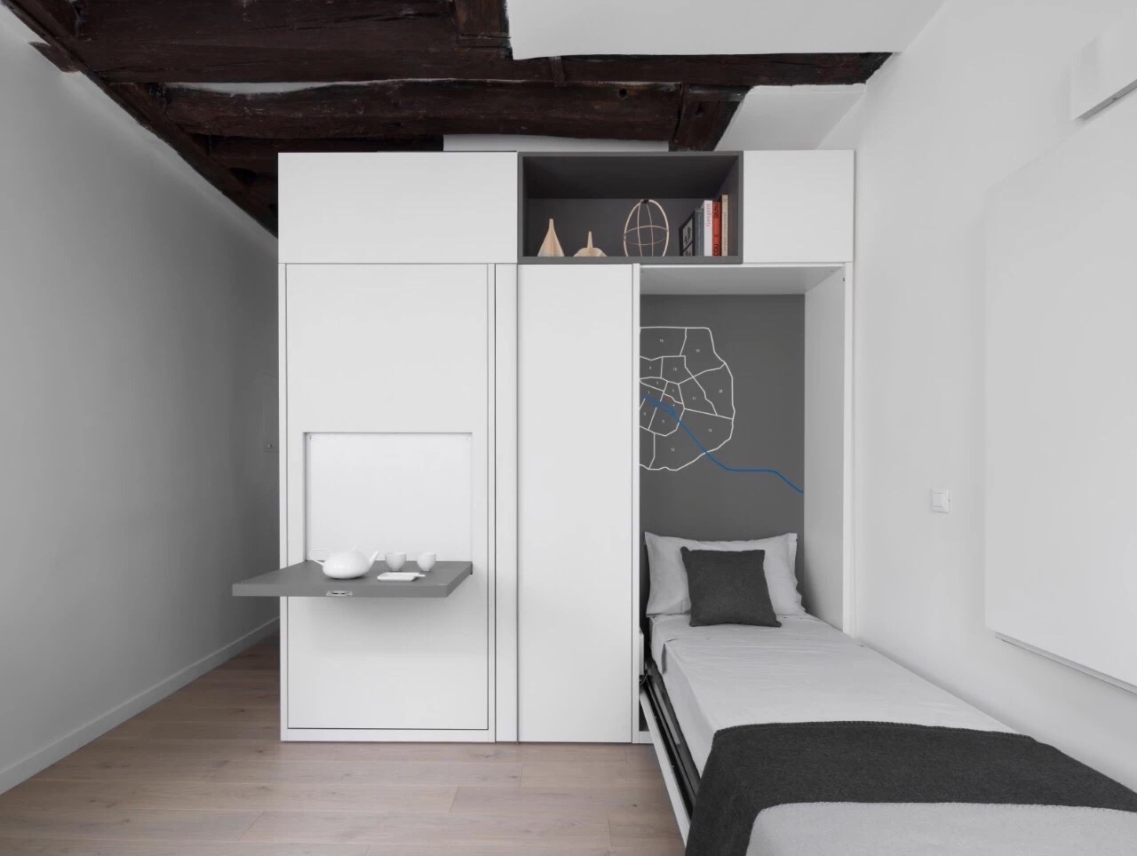 16㎡迷你公寓 | 多功能白色盒子展现极致简约-22