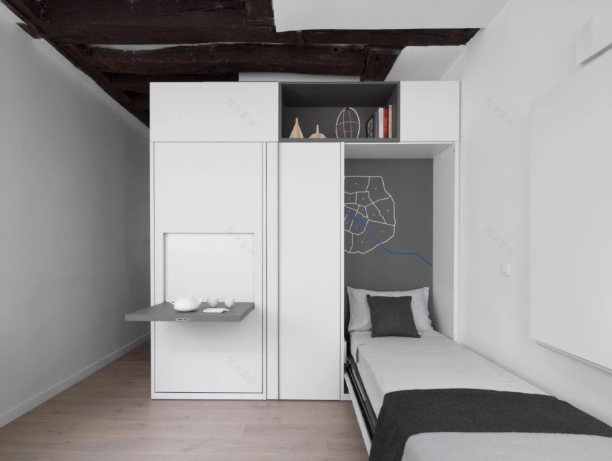 16㎡迷你公寓 | 多功能白色盒子展现极致简约-22