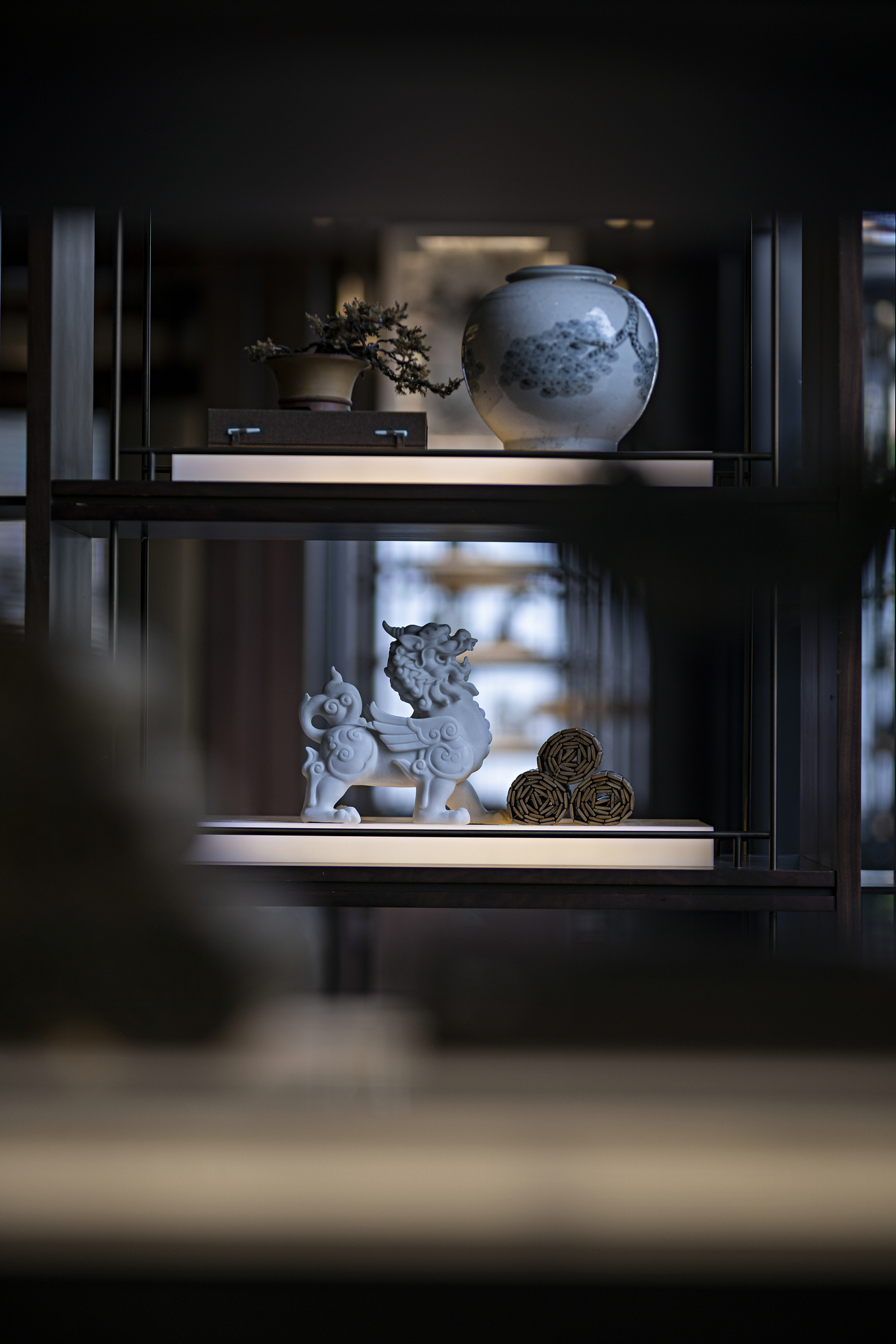 盘石设计 | 吴文粒:1745㎡绝美中式庭院,一帘诗意、四水归情!-46