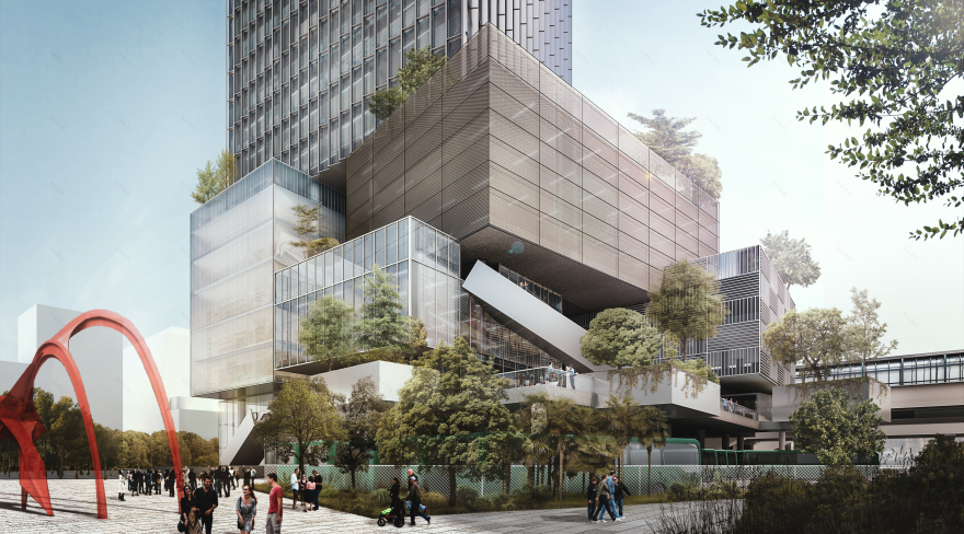 深圳莲润办公塔和文化中心丨中国深圳丨深圳华筑建筑与工程设计有限公司-9