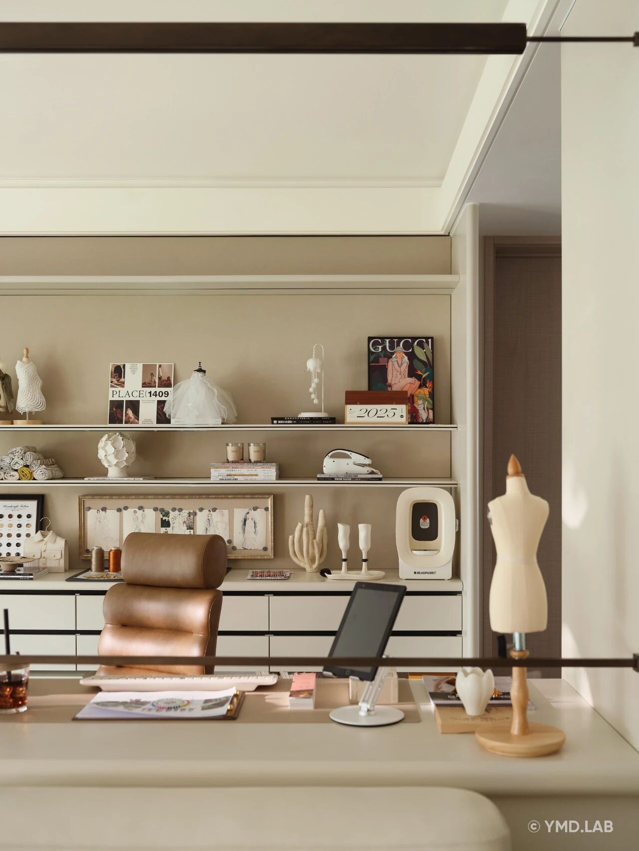 上海120m²奶油风亲子宅,凝固的温柔丨中国上海丨岳蒙设计-36