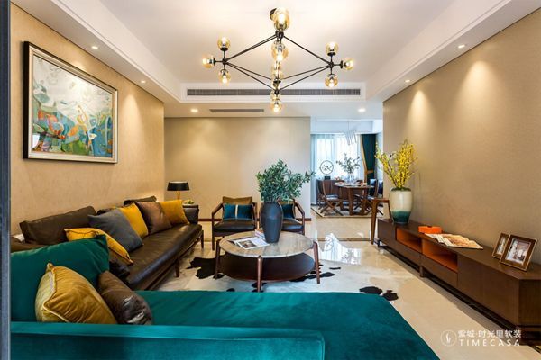 现代简约风,仁恒滨河湾 140 平米家居案例-27