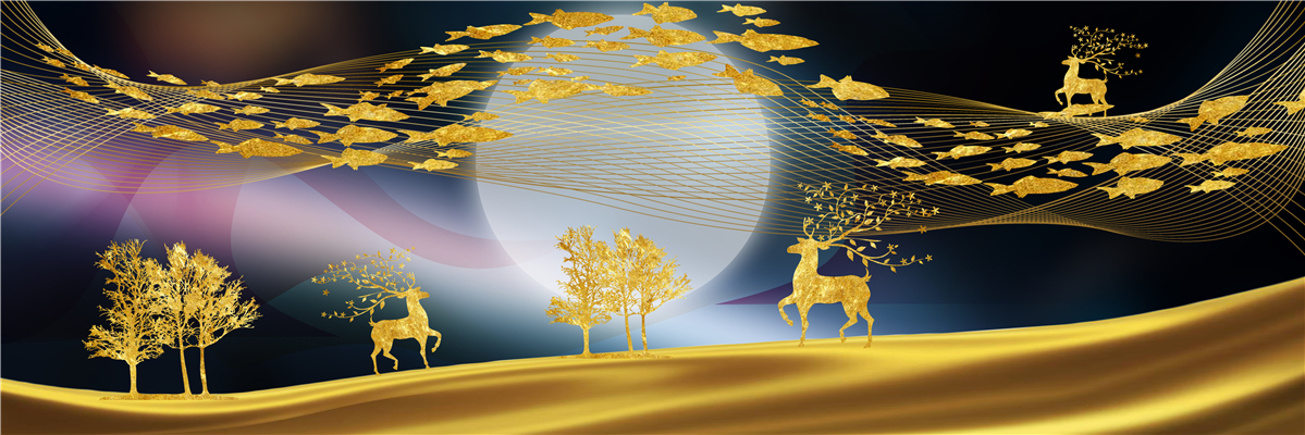 轻奢 新中式卧室装饰画之床头画-7